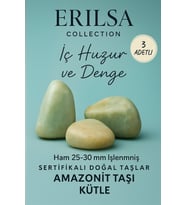 Sertifikalı 3’lü Amazonit Taşı Kütle – İç Huzur ve Dengeyi Destekleyen El Taşı (Çok Renkli)