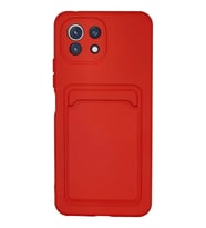 Mey İthalat® Mİ 11 Lite Kılıf Kelvin Kartvizitli Silikon - Kırmızı