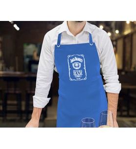 BK Gift Kişiye Özel İsimli Tarihli Bar Tasarımlı Profesyonel Mavi Mutfak Önlüğü, Aşçı Önlüğü, Şef Önlüğü, Arkadaşa Hediye-9