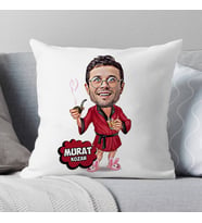 Kişiye Özel Zengin Adam Karikatürlü Yastık