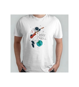 KİŞİYE ÖZEL ASTRONOT BASKILI T-SHİRT