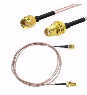 Rg316 100Cm Erkek Dişi Sma Kablo 1 Metre Rf Uzatma Kablosu 50 Ohm