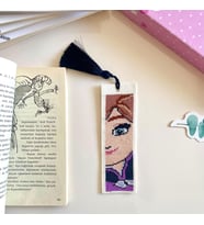 Seretamin Handmade Karlar Ülkesi Anna Kanaviçe Nakışlı Kitap Ayracı