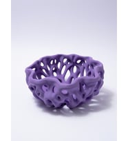 MYCRAFT3D Organik Delikli Dekoratif Kase Modern Şık Hafif Dayanıklı Ev Dekoru 20x9 cm