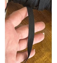 SİYAH BİYE ŞERİT EN 1 CM (1 METRE)