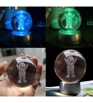 Astronot Temalı Küre Rengarenk, Renk Değiştiren