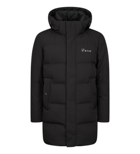 2AS Andome Men Down Siyah Parka Erkek Siyah Uzun Mont 2ASADPMCNFW23