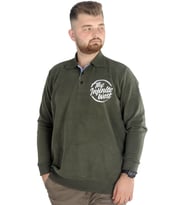 Mode XL Erkek Sweatshirt Polo Selanik İnfinite 22441 Haki