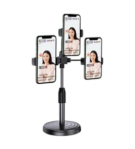 Ally Tripod Üçlü Telefon Tutucu Stand Youtuber Canlı Yayın Selfie Tiktok Makeup - SSSSSS1145-5