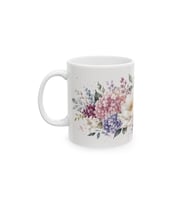Çiçek Desenli A Sınıf Porselen Kupa Zarif Çiçek Temalı 330 ml Kupa KF27072605