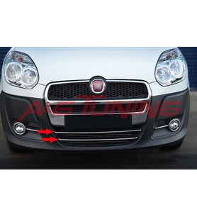 Fiat Doblo Krom Ön Tampon Çıtası 2010-2014 2Prç Paslanmaz Çelik