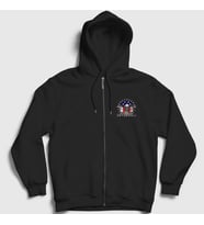 Presmono Unisex Siyah Flag Avenged Sevenfold Fermuarlı Kapüşonlu Sweatshirt 15705tt