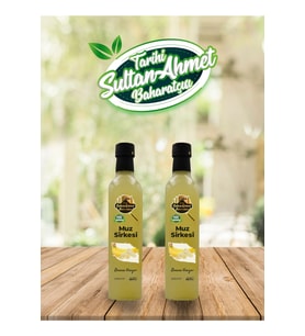 Tarihi SultanAhmet Baharatçısı Muz Sirkesi %100 Katkısız Doğal 2x500 ml  Özel Üretim