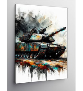 Kanvas Tablo Savaş Tankı