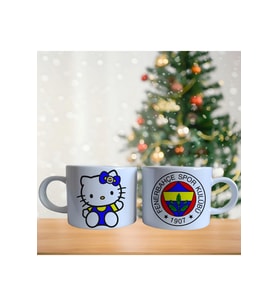 Ghostbastır Design Fenerbahçe Hello Kitty Kupa Bardak Tek Adet 0413