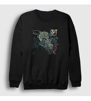 Presmono Unisex Siyah Atoma Dark Tranquillity Sweatshirt 137227tt
