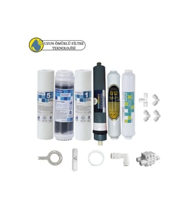 Purefer Açık kasa çift sedimentli Sertifikalı 6li Platinium mebran  B12 alkalili