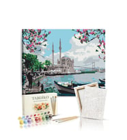 Sayılarla Boyama Seti 40 x 50 cm Tuval Şasesine Gerili Ortaköy Camii