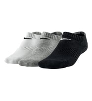 Nike Performance Cushioned No Show 3 Pack Scok Unisex Pamuklu 3 lü Çorap Beyaz Gri Siyah