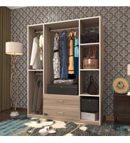Kenzlife giysi dolabı orhan 175*120*40 crd gardırop 2 çekmeceli