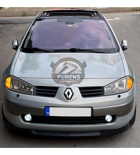Renault Megane 2 2003-2008 Uyumlu H lip Esnek Ön Lip 2 Parça Karlık Ön Ek Tampon Altı Dil