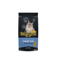 ECONATURE YETİŞKİN TAVUKLU KEDİ MAMASI 15 KG (Kahverengi)