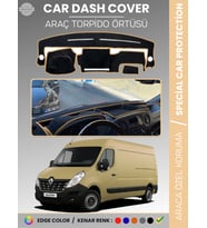 RENAULT MASTER 3 (2010-2021) Torpido Örtüsü Ön Göğüs Koruma Torpido Koruma Araca Özel Tam Uyum