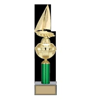 ODAK KUPA - Figürlü Kupalar - Yelken Figürlü Kupalar FG-049 B - 42 cm