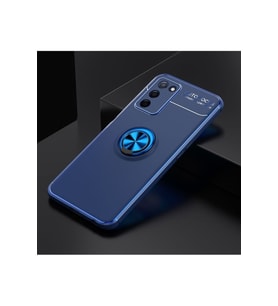 Oppo A55 5G Uyumlu Kılıf Zore Ravel Silikon Kapak (Mavi)