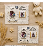 Anne Bebek Temalı Çikolatalı 1 Yaş Açacak Magnet