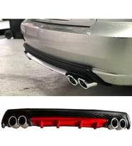 Hyundai Accent Admire Kırmızı Difüzör Çiftli Yuvarlak Egzoz Görünümlü D Tip Difizör 2003 - 2006
