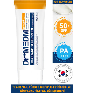 Dr+MEDM SPF50/PA++++ UV 50 ML Guard Sunscreen Yüksek Koruma Fiziksel&Kimyasal Filtreli Güneş Kremi