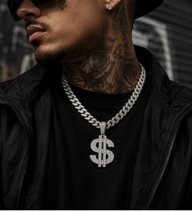 Hip Hop Iced Out Dolar Pendant Küba Zincir Kolye