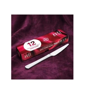 Avcı 614 Yakamoz Yemek Bıçağı 12 Li (Gri)
