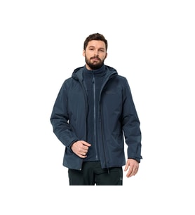Jack Wolfskin Taubenberg 3In1 Jkt M Erkek Outdoor Montu 1115311-1010 Lacivert