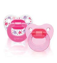 Wee Baby 2'li Damaklı Emzik No:3 18+ Ay Pembe