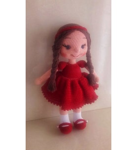 Betüş Bebek Amigurumi Organik Oyuncak