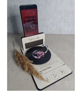 Spotify Barkod - Karekodlu Ses Yükseltici Pikap Hediyelik ( Sadece SPOTFİY )