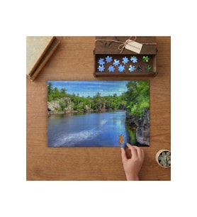 Nehir - Kayalıklar - Manzara Tasarımı 240 parça Ahşap Puzzle Ahşap Kutuda MP02433