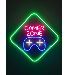 Gamer Zone Neon Tabela Neon Led Dekoratif Duvar Aydınlatması Neon Duvar Dekorasyonu