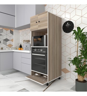 Kenzlife fırın dolabı halide crd 162*60*56 mutfak kapaklı ayaklı banyo kiler ofis