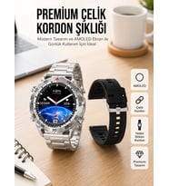 2025 Model Yuvarlak Ekran Android ve İOS Uyumlu GPS Takibi Yapabilen Akıllı Saat Yeni Nesil