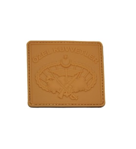 Single Sword Özel Kuvvetler Plastik Patch - Peç BEJ