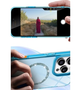 Pilelistore   Apple iPhone 17 Live Diamond Magsafe Kapak - Turuncu