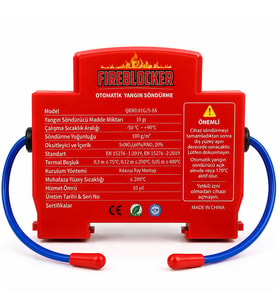 Fireblocker Otomatik Yangın Söndürücü Sigorta Kutusu Koruma Cihazı Elektrik Panosu Acil Durum Yangın Önleme Sistemi