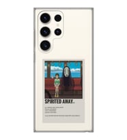 Samsung Galaxy S23 ULTRA Uyumlu Spirited Away Poster Tasarımlı Şeffaf Telefon Kılıfı