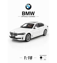 1:18 BMW G60 530Li Beyaz Resmi Lisanslı Diecast Metal Model Araba - Süspansiyonlu ve Açılabilir Kapılı Maket