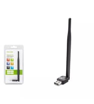 P-ix-Link LV-UW10 150Mbps 7601 IC Uydu Uyumlu Wifi Adaptör 5dBi (Siyah)