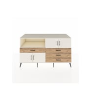 Kronos Konsol 2 Raflı 4 Çekmeceli 4 Kapaklı 176x59x99 Aytaşı-Aytaşı/Çam