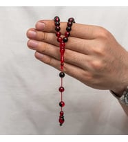Yuvarlak Sıkma Kehribar Tesbih